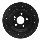 R1 Concepts 07-13 Mercedes-Benz CL550 Rear Right Drilled Black Brake Rotor by R1 Concepts RNC-623-63078R