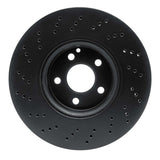 R1 Concepts 08-15 Mercedes-Benz C300 Sedan Front Drilled Black Brake Rotor by R1 Concepts RNC-623-63085