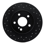 R1 Concepts 08-15 Mercedes-Benz C300 Sedan Rear Left Drilled Black Brake Rotor by R1 Concepts RNC-623-63086L