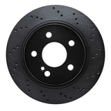 R1 Concepts 08-17 Mercedes-Benz C250 Rear Left Drilled Black Brake Rotor by R1 Concepts RNC-623-63089L