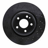 R1 Concepts 14-20 Mercedes-Benz CLA250 Front Drilled Black Brake Rotor by R1 Concepts RNC-623-63108