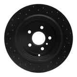 R1 Concepts 05-12 Mercedes-Benz G55 AMG Rear Right Drilled Black Brake Rotor by R1 Concepts RNC-623-63131R