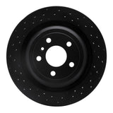 R1 Concepts 12-19 Mercedes-Benz GLE300D Rear Drilled Black Brake Rotor by R1 Concepts RNC-623-63140