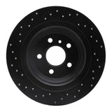R1 Concepts 12-18 Mercedes-Benz GLE300D Rear Right Drilled Black Brake Rotor by R1 Concepts RNC-623-63143R