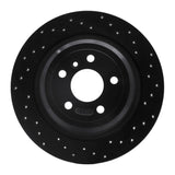 R1 Concepts 12-18 Mercedes-Benz GLE300D Rear Right Drilled Black Brake Rotor by R1 Concepts RNC-623-63143R