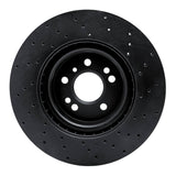 R1 Concepts 12-18 Mercedes-Benz GLE300D Front Left Drilled Black Brake Rotor by R1 Concepts RNC-623-63144L