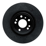 R1 Concepts 12-18 Mercedes-Benz GLE300D Front Left Drilled Black Brake Rotor by R1 Concepts RNC-623-63144L
