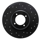 R1 Concepts 62-80 MG MGB Front Right Drilled Black Brake Rotor by R1 Concepts RNC-623-64002R