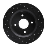 R1 Concepts 79-81 Nissan 200SX Rear Left Drilled Black Brake Rotor by R1 Concepts RNC-623-67010L