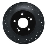 R1 Concepts 84-88 Nissan 200SX Rear Left Drilled Black Brake Rotor by R1 Concepts RNC-623-67018L
