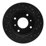 R1 Concepts 85-89 Nissan Stanza Front Left Drilled Black Brake Rotor by R1 Concepts RNC-623-67022L