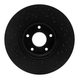 R1 Concepts 07-17 Nissan Juke Front Left Drilled Black Brake Rotor