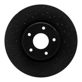 R1 Concepts 07-17 Nissan Juke Front Left Drilled Black Brake Rotor