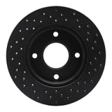 R1 Concepts 07-17 Nissan Versa Front Left Drilled Black Brake Rotor by R1 Concepts RNC-623-67062L