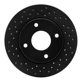 R1 Concepts 07-17 Nissan Versa Front Left Drilled Black Brake Rotor by R1 Concepts RNC-623-67062L