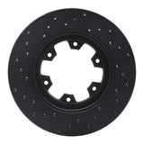 R1 Concepts 85-02 Nissan 720 Datsun Front Right Drilled Black Brake Rotor by R1 Concepts RNC-623-67080R