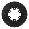 R1 Concepts 85-02 Nissan 720 Datsun Front Right Drilled Black Brake Rotor