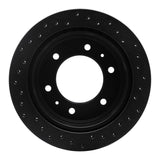 R1 Concepts 88-95 Nissan Pathfinder Rear Left Drilled Black Brake Rotor by R1 Concepts RNC-623-67083L