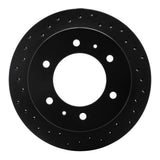R1 Concepts 88-95 Nissan Pathfinder Rear Left Drilled Black Brake Rotor by R1 Concepts RNC-623-67083L