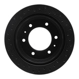 R1 Concepts 88-95 Nissan Pathfinder Rear Right Drilled Black Brake Rotor by R1 Concepts RNC-623-67083R