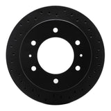 R1 Concepts 88-95 Nissan Pathfinder Rear Right Drilled Black Brake Rotor by R1 Concepts RNC-623-67083R