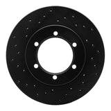 R1 Concepts 98-15 Nissan Frontier Front Left Drilled Black Brake Rotor by R1 Concepts RNC-623-67085L