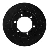 R1 Concepts 98-15 Nissan Frontier Front Right Drilled Black Brake Rotor by R1 Concepts RNC-623-67085R