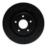 R1 Concepts 13-21 Infiniti JX35 Front Left Drilled Black Brake Rotor by R1 Concepts RNC-623-67105L