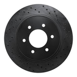 R1 Concepts 16-21 Nissan Titan XD Front Right Drilled Black Brake Rotor by R1 Concepts RNC-623-67108R