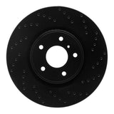 R1 Concepts 05-14 Infiniti FX35 Front Right Drilled Black Brake Rotor by R1 Concepts RNC-623-68014R