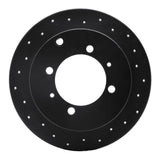 R1 Concepts 92-04 Dodge Colt Rear Right Drilled Black Brake Rotor by R1 Concepts RNC-623-72021R