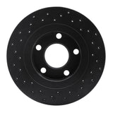 R1 Concepts 97-04 Mitsubishi Diamante Rear Right Drilled Black Brake Rotor by R1 Concepts RNC-623-72030R