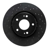 R1 Concepts 09-15 Mitsubishi Lancer Front Left Drilled Black Brake Rotor by R1 Concepts RNC-623-72044L