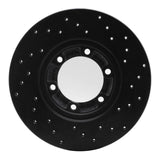 R1 Concepts 79-86 Plymouth Arrow Pickup Front Left Drilled Black Brake Rotor by R1 Concepts RNC-623-72047L