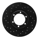 R1 Concepts 79-86 Plymouth Arrow Pickup Front Left Drilled Black Brake Rotor by R1 Concepts RNC-623-72047L
