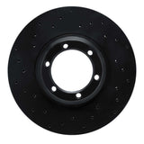 R1 Concepts 86-95 Mitsubishi Mighty Max Pickup Front Left Drilled Black Brake Rotor by R1 Concepts RNC-623-72052L
