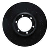 R1 Concepts 86-95 Mitsubishi Mighty Max Pickup Front Left Drilled Black Brake Rotor