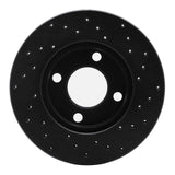 R1 Concepts 78-92 Audi 100 Front Left Drilled Black Brake Rotor by R1 Concepts RNC-623-73000L