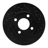 R1 Concepts 78-92 Audi 100 Front Right Drilled Black Brake Rotor by R1 Concepts RNC-623-73000R