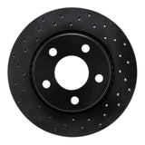 R1 Concepts 85-91 Audi 200 Quattro Rear Left Drilled Black Brake Rotor by R1 Concepts RNC-623-73001L