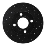 R1 Concepts 84-87 Audi 4000 Quattro Front Right Drilled Black Brake Rotor by R1 Concepts RNC-623-73005R