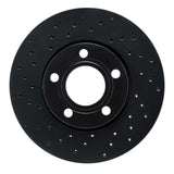 R1 Concepts 85-91 Audi 200 Front Left Drilled Black Brake Rotor by R1 Concepts RNC-623-73008L