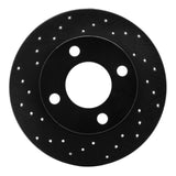 R1 Concepts 89-91 Audi 100 Rear Left Drilled Black Brake Rotor by R1 Concepts RNC-623-73012L