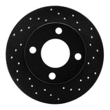 R1 Concepts 89-91 Audi 100 Rear Right Drilled Black Brake Rotor by R1 Concepts RNC-623-73012R
