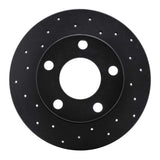 R1 Concepts 98-01 Audi A6 Quattro Rear Left Drilled Black Brake Rotor by R1 Concepts RNC-623-73018L