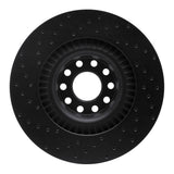 R1 Concepts 01-03 Audi S8 Front Right Drilled Black Brake Rotor by R1 Concepts RNC-623-73026R