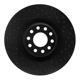 R1 Concepts 01-03 Audi S8 Front Right Drilled Black Brake Rotor by R1 Concepts RNC-623-73026R