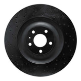 R1 Concepts 05-10 Audi A8 Front Left Drilled Black Brake Rotor by R1 Concepts RNC-623-73035L