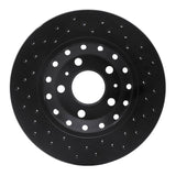 R1 Concepts 04-10 Audi A8 Rear Left Drilled Black Brake Rotor by R1 Concepts RNC-623-73040L