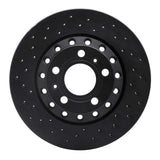 R1 Concepts 04-10 Audi A8 Rear Left Drilled Black Brake Rotor by R1 Concepts RNC-623-73040L